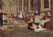 Max Liebermann The Orphanage at Amsterdam oil on canvas